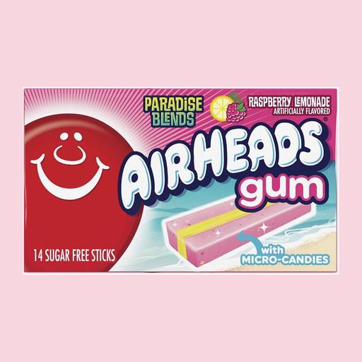 Airheads Gum - Raspberry Lemonade with Micro-Candies