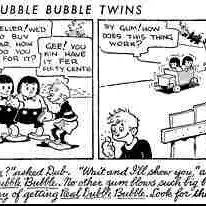 Black-and-white 1930s Dub and Bub comic strip